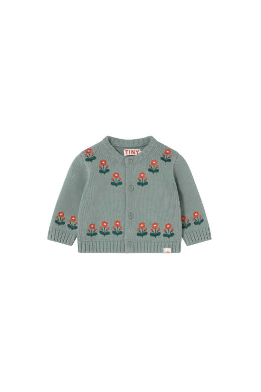 Tiny Cottons Flower Baby Cardigan