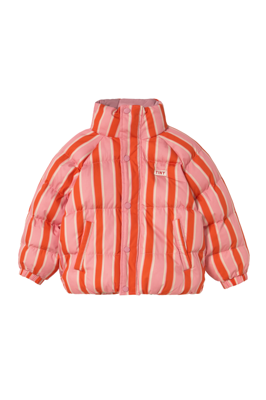 Tiny Cottons Retro Stripes Short Padded Winterjas