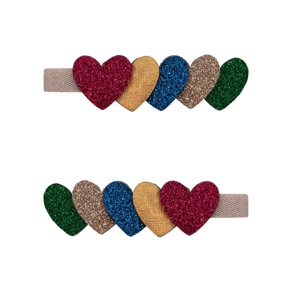 Mimi & Lula Jazzy Layered Heart Clips
