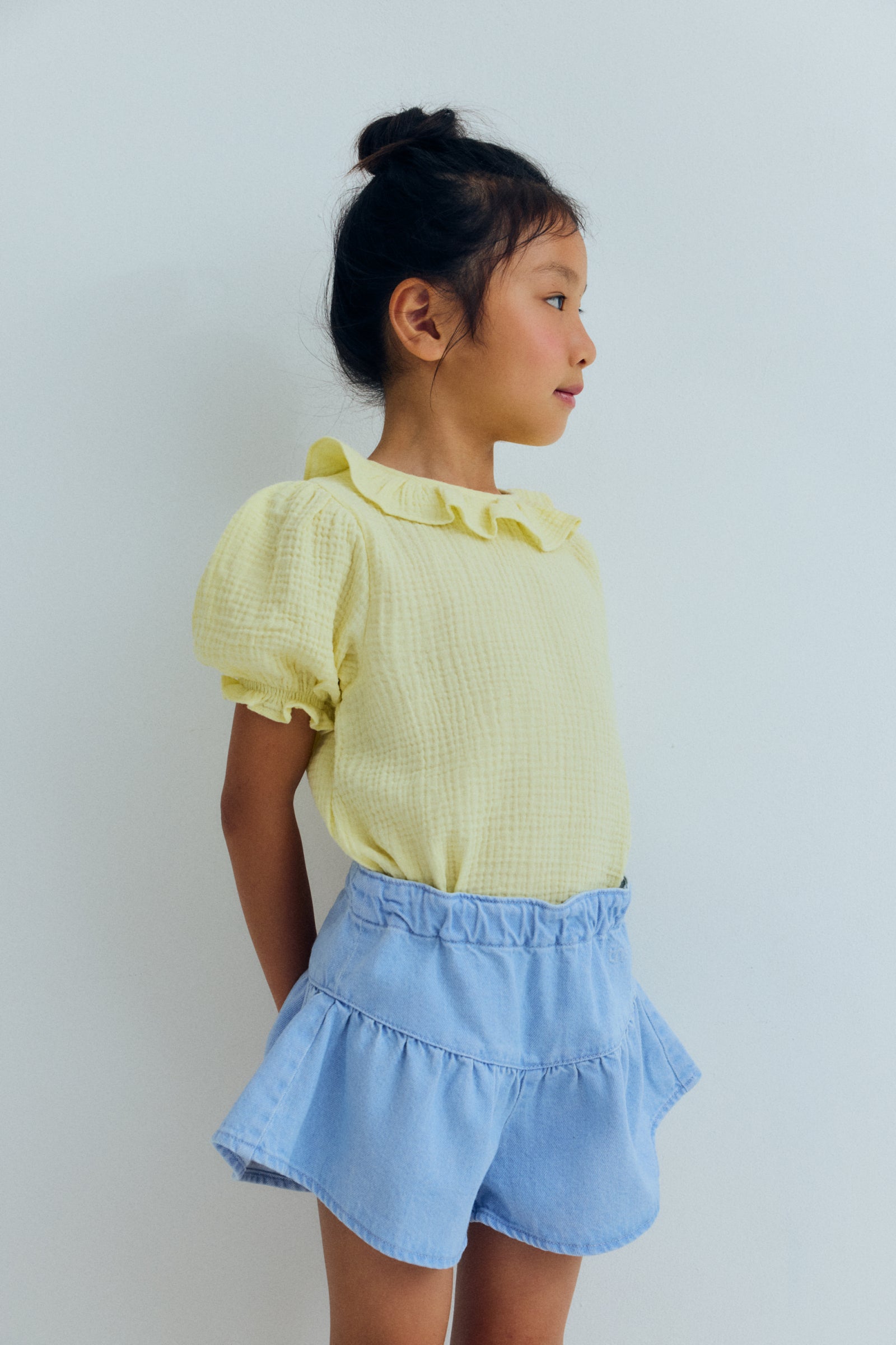 The New Society Bellis Short Light Denim