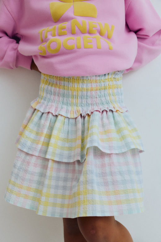 The New Society Mallow Skirt Mallow Check