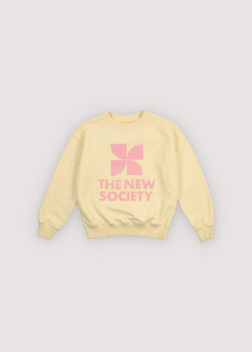 The New Society Logo Sweatshirt Soft Lemon