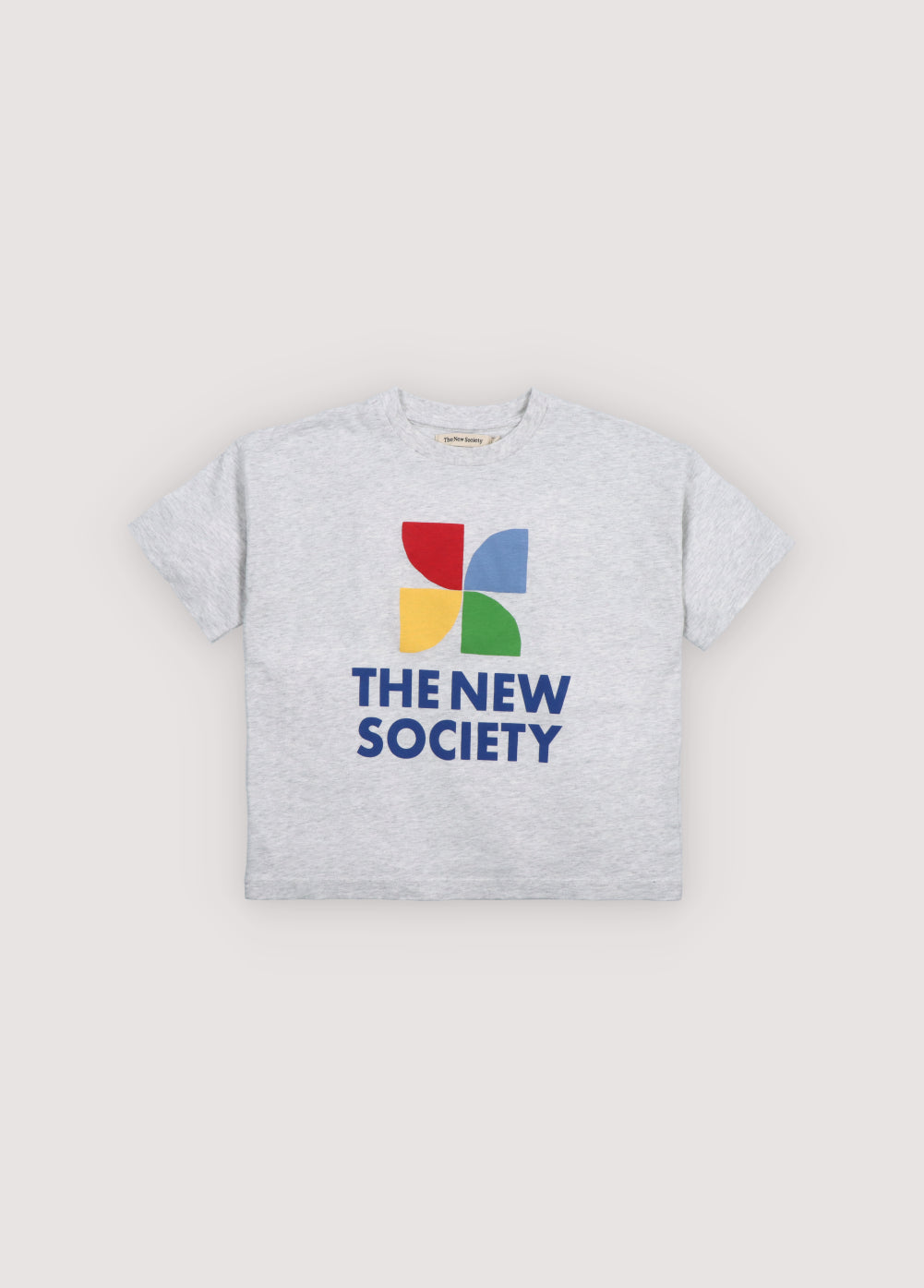 The New Society Logo T-shirt Light Grey Melange