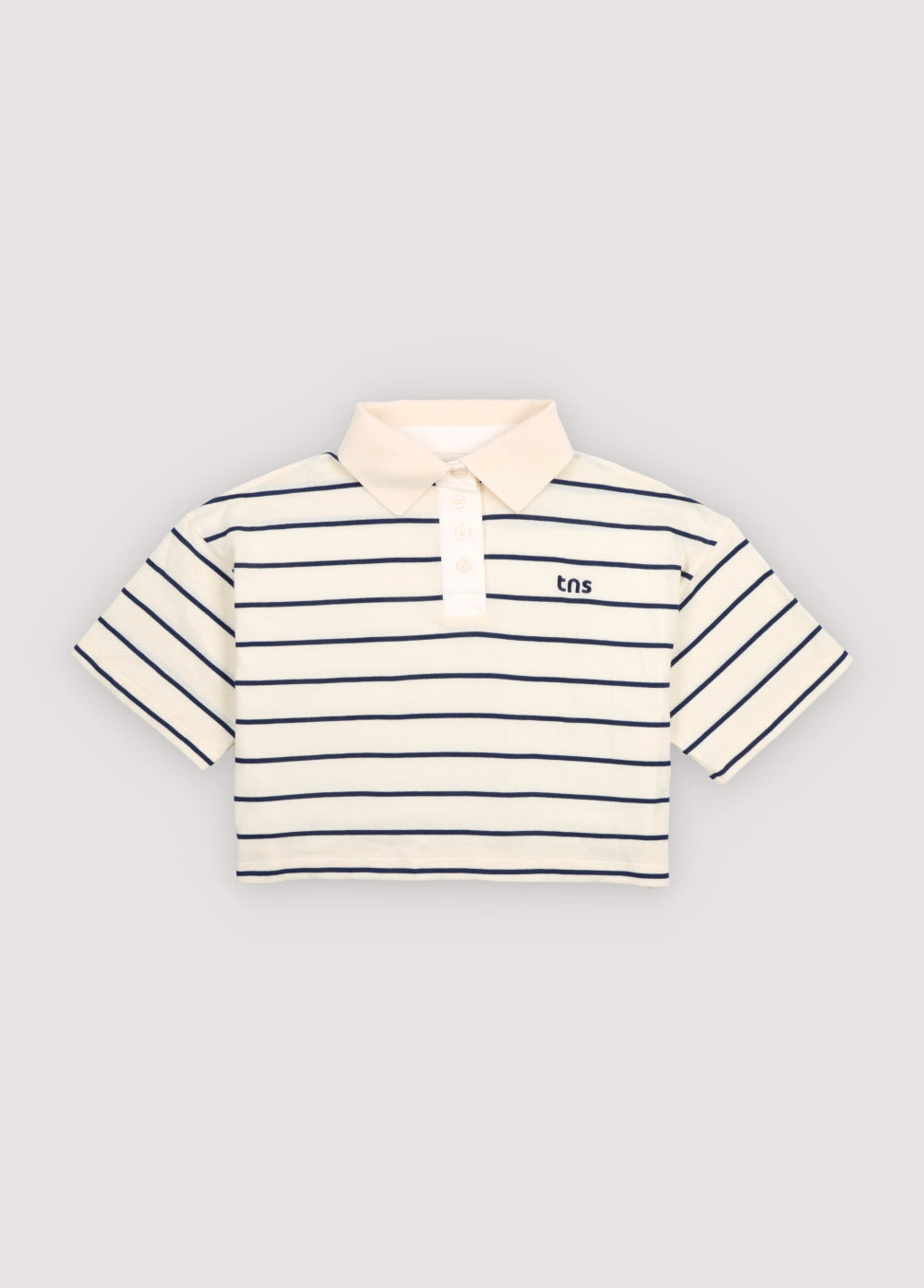 The New Society Acacia Teen polo Ecru Stripes