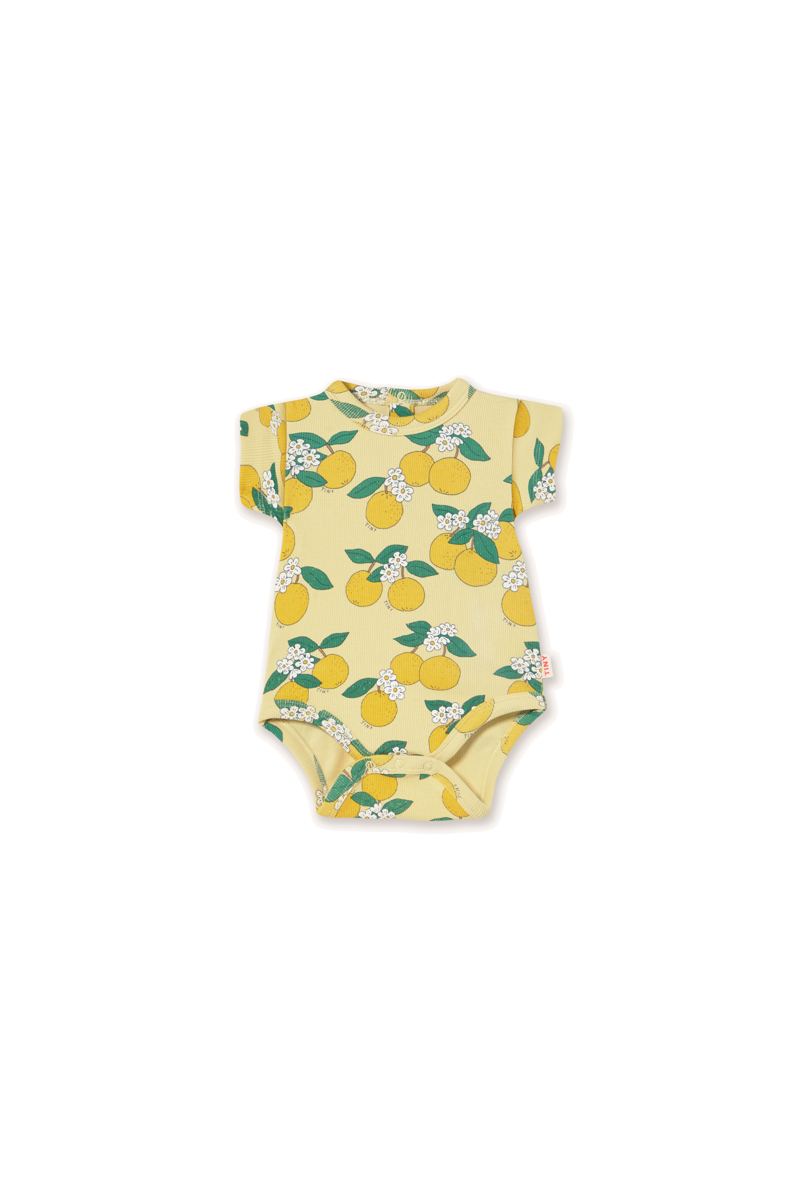 Tiny Cottons Oranges Rib Body Baby Romper