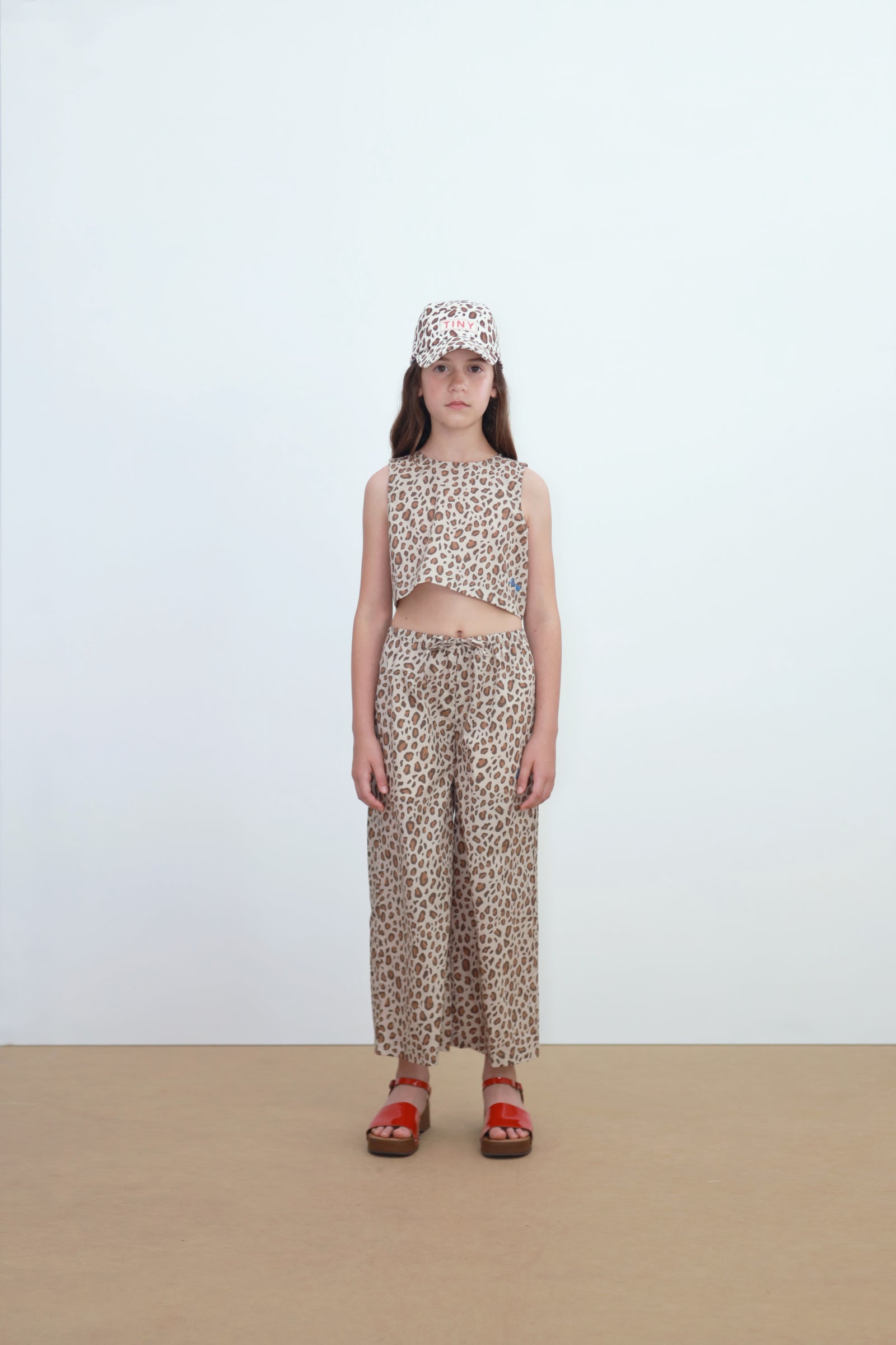 Tiny Cottons Animal Print Poplin Top