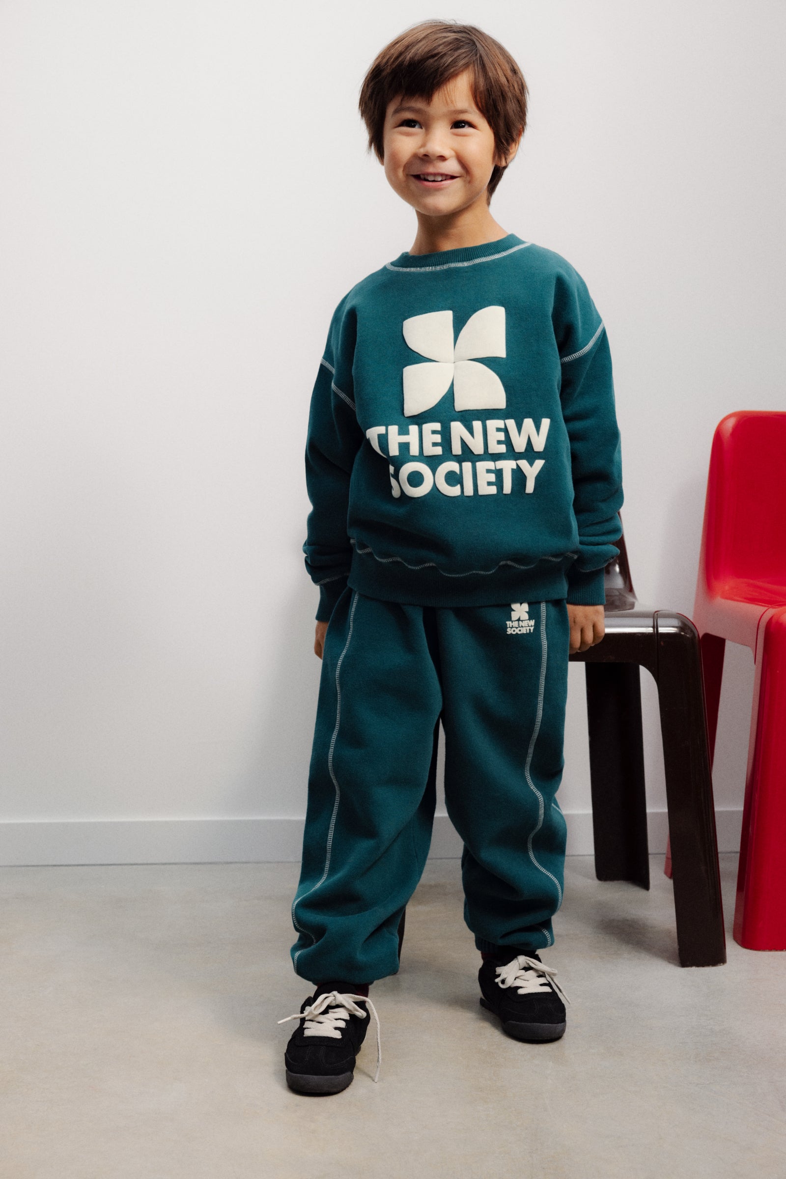 The New Society Logo Jogging Dark Sea