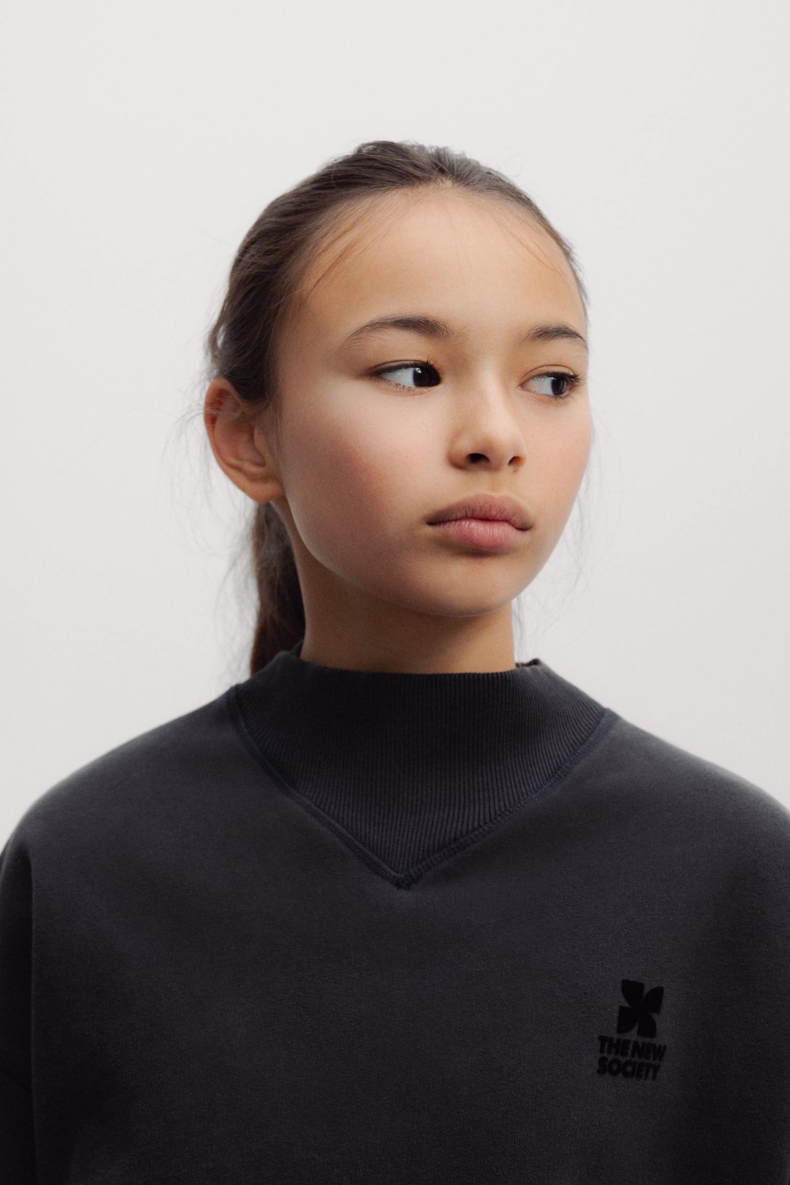 The New Society Logo Teen Sweatshirt Moonless Night
