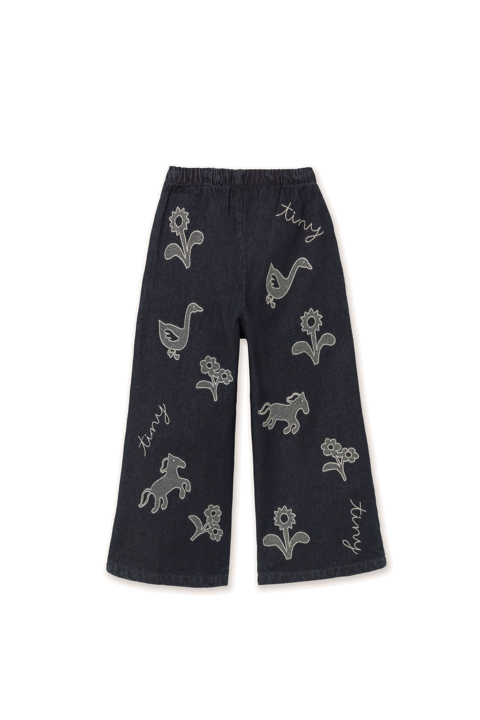 Tiny Cottons Horses & Flowers Denim Pant