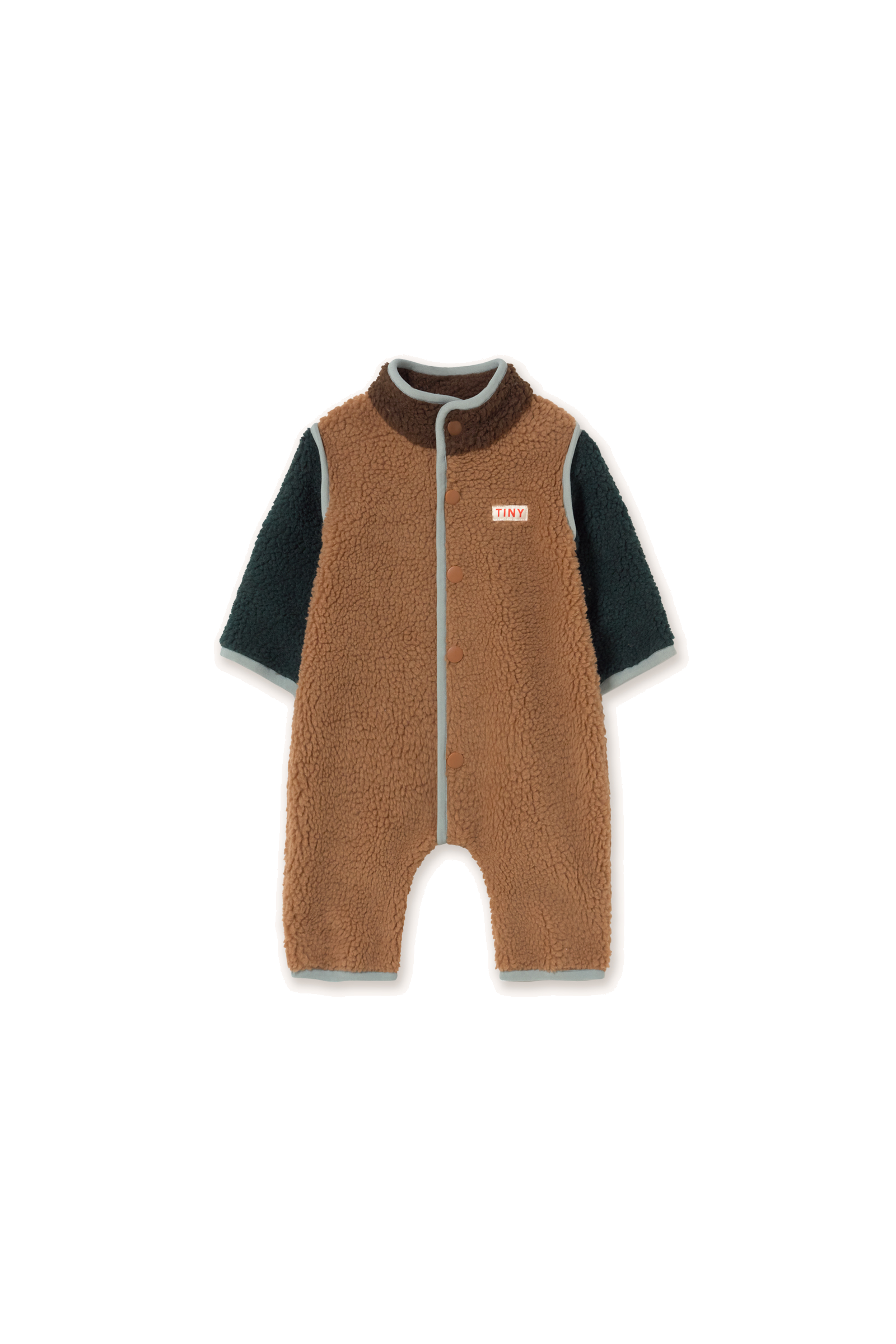 Tiny Cottons Color Block Sherpa One-Piece Baby