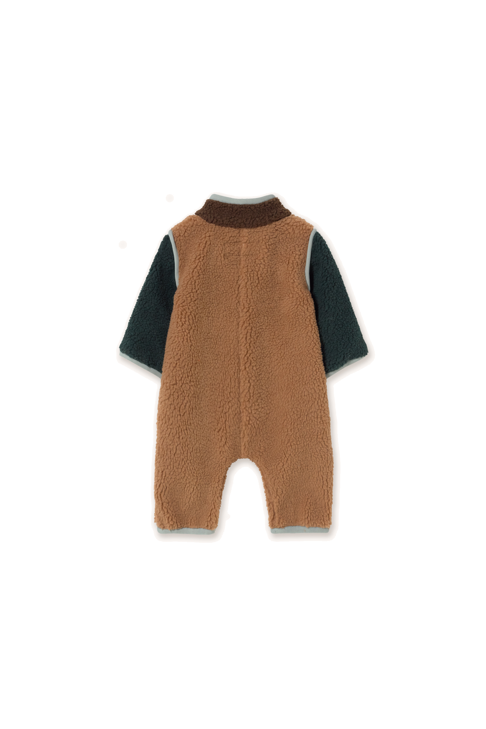 Tiny Cottons Color Block Sherpa One-Piece Baby