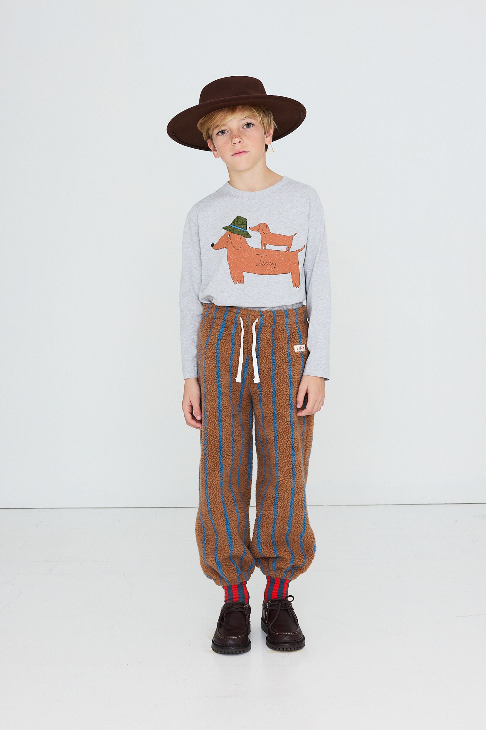 Tiny Cottons Two Dogs Graphic Sleeve Tee
