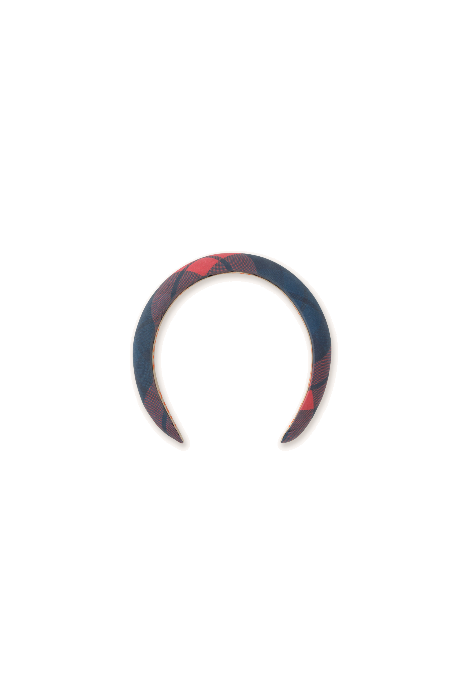 Tiny Cottons Check Padded Headband Red