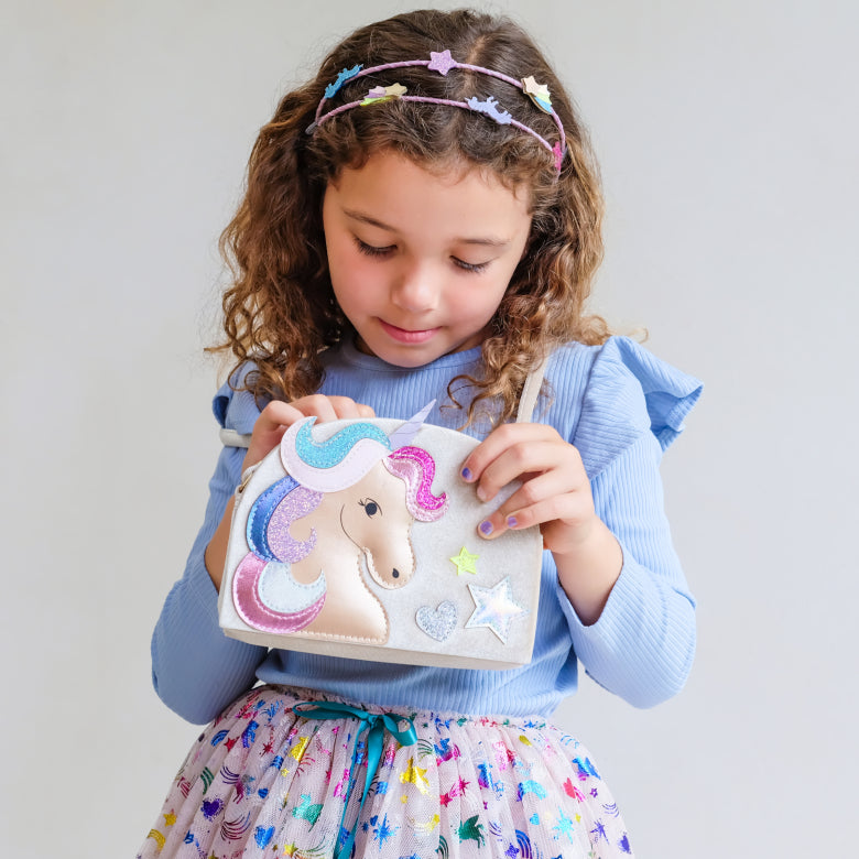 Mimi & Lula Velvet Unicorn Bag