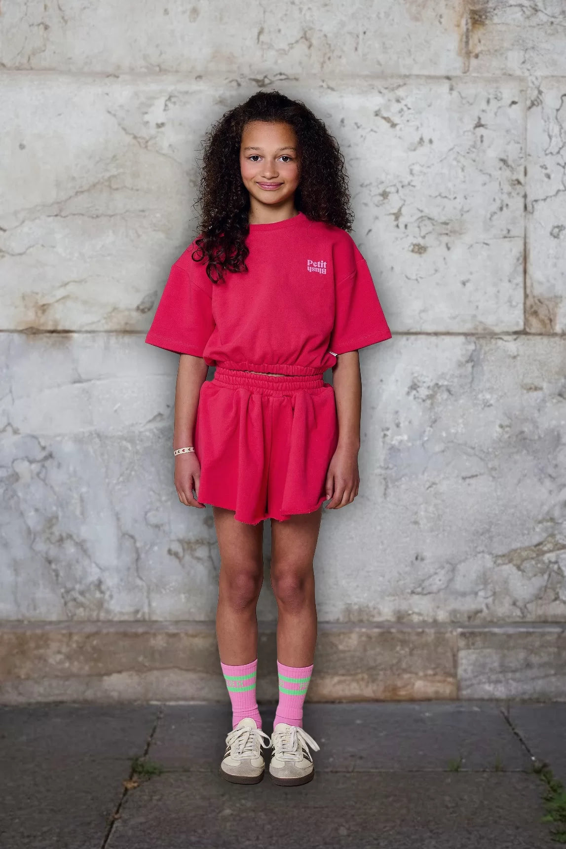 Petit Blush Elastich Waist T-shirt Raspberry Wine