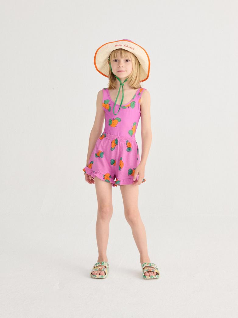 Bobo Choses Tangerine All Over Swimsuit