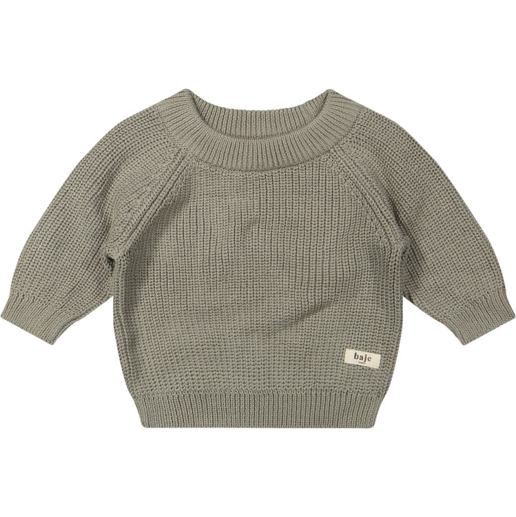 Baje Studio Santis Trui Green Moss Baby