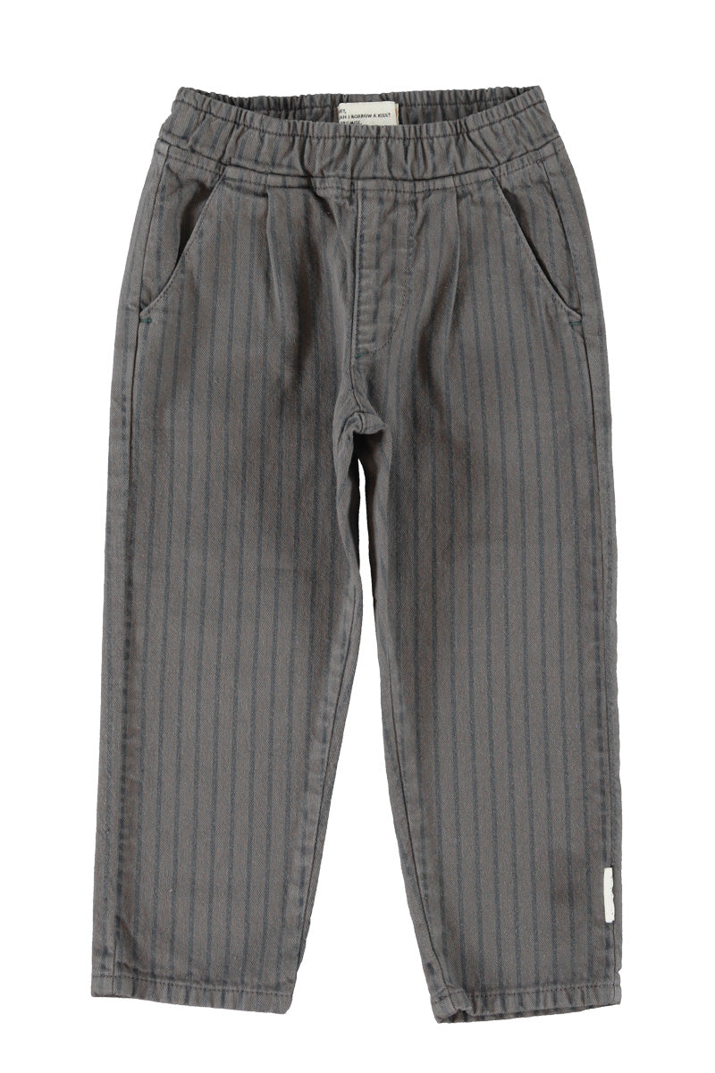 Piupiuchick Trouser Grey W/Black Stripes