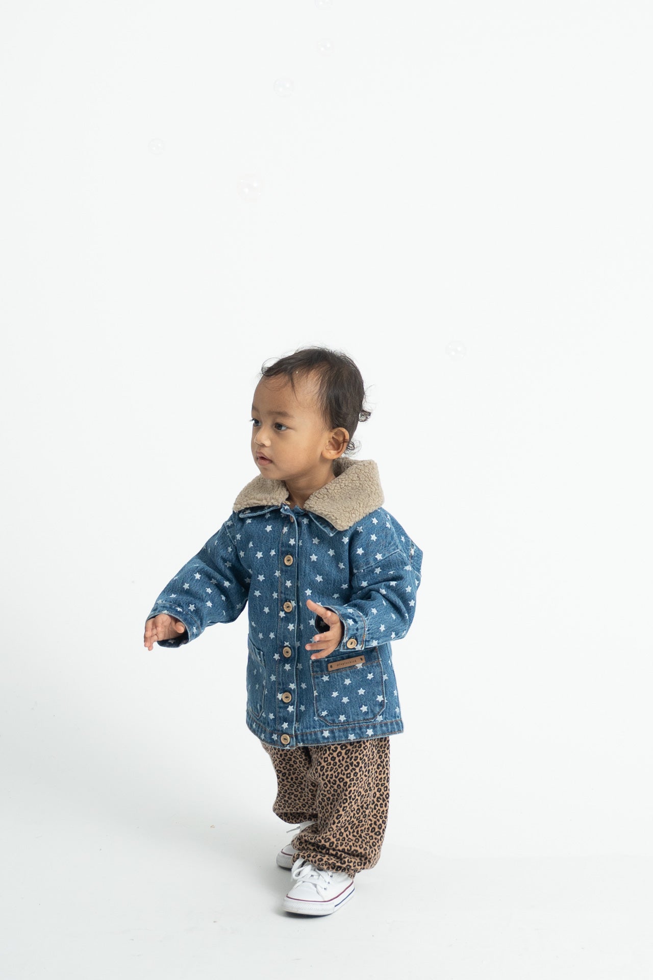 Piupiuchick Unisex Baby Trousers Brown W/ Animal Print