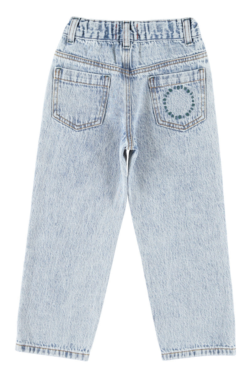 Piupiuchick Unisex Trousers | Fadded Light Blue Denim