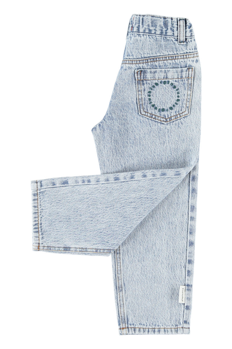 Piupiuchick Unisex Trousers | Fadded Light Blue Denim