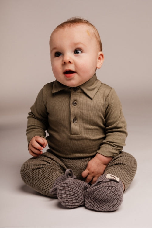 Baje Studio Wil Green Moss Baby Broek Boys